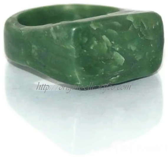 bague " Imitation Jade "