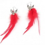 Boucles en plumes naturelles