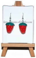 Boucles d'oreilles "Fraise"