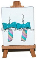 Boucles d'oreilles " Guimauve "